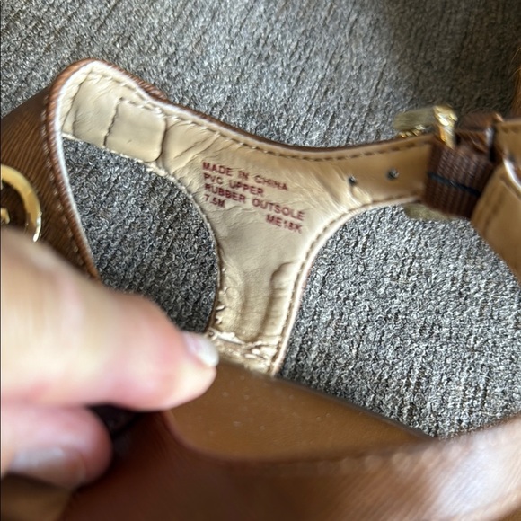 MICHAEL Michael Kors Brown Sandals for Women, Gold accents, size 7.5M - Picture 5 of 10